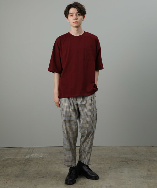 JUNRED（ジュンレッド）の「USAコットンビッグシルエットTシャツ（Tシャツ/カットソー・メンズ・ホワイト/ブラック/ベージュ/グリーン/ワイン・M/L）」の11枚目の写真