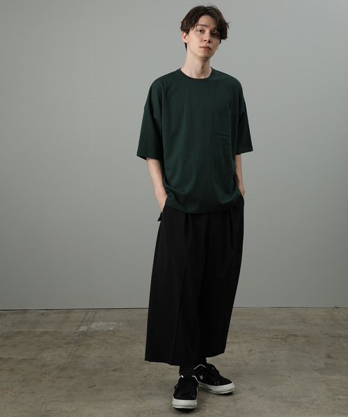 JUNRED（ジュンレッド）の「USAコットンビッグシルエットTシャツ（Tシャツ/カットソー・メンズ・ホワイト/ブラック/ベージュ/グリーン/ワイン・M/L）」の14枚目の写真