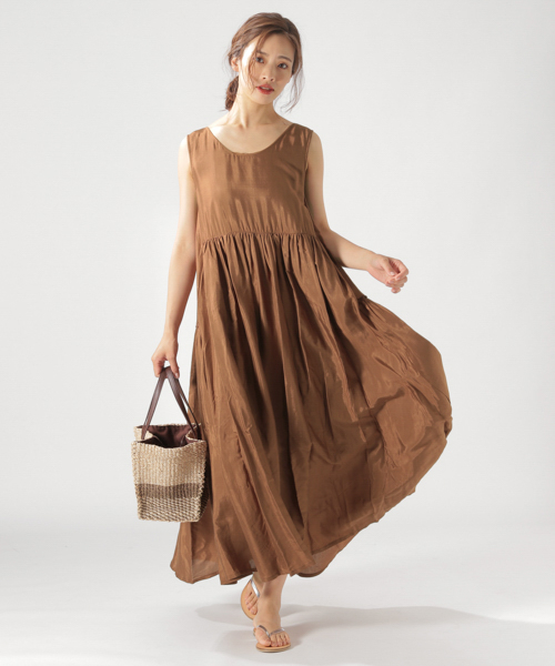 BAYFLOW(ベイフロー)の「ティアードワンピース(ワンピース・レディース・ブラウン/ボルドー/チャコール・FREE)」の7枚目の写真