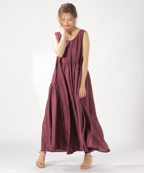 BAYFLOW(ベイフロー)の「ティアードワンピース(ワンピース・レディース・ブラウン/ボルドー/チャコール・FREE)」の9枚目の写真