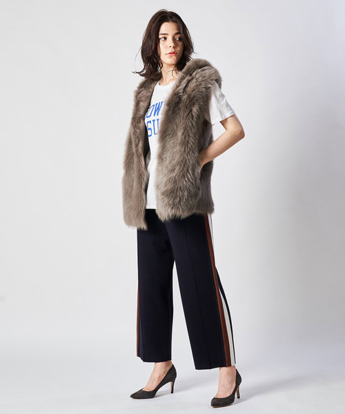 Whim Gazette（ウィムガゼット）の「ファーHOODベスト（ベスト）」 - WEAR