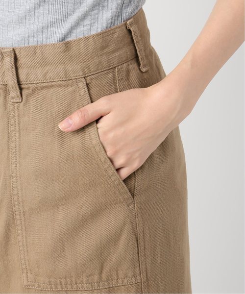 plage（プラージュ）の「Soft デニムスカート◆（デニムスカート・レディース・ホワイト/キャメル・38/36/34）」の9枚目の写真