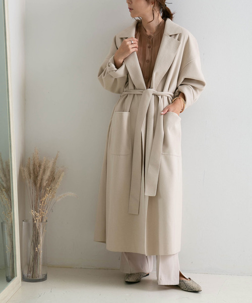 rectangle（レクタングル）の「ダブルフェイスサイドスリットガウン