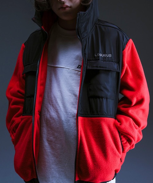 LEGURUS STANDARD(レグルススタンダード)の「フリースジャケット(その他アウター)」|レッド