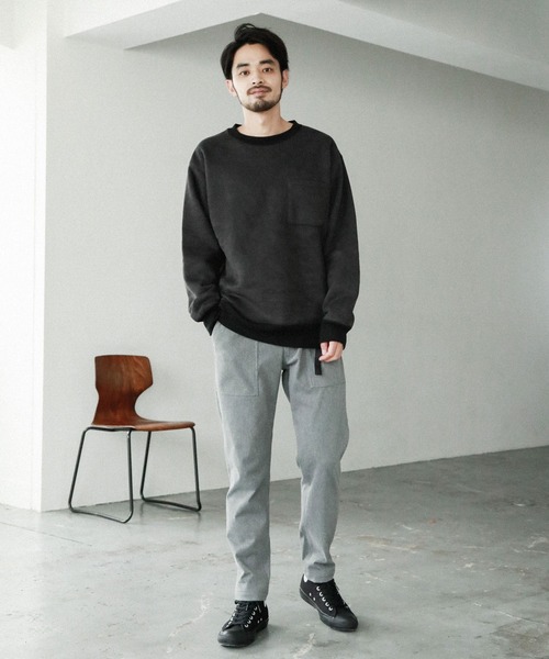 BAYFLOW（ベイフロー）の「ニットツイルベーカーパンツ（その他パンツ・メンズ・グレー/チャコール・SMALL/MEDIUM/LARGE）」の22枚目の写真