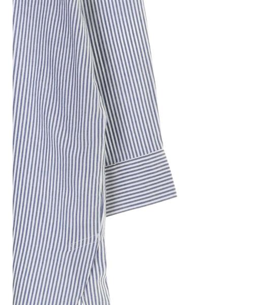 AMERICAN HOLIC（アメリカンホリック）の「綿ビエラ比翼シャツチュニック＊（シャツ/ブラウス・レディース・ストライプ/ネイビー/ブルー系その他7/オフホワイト/ベージュ/サックスブルー/ホワイト系その他7・M/L）」の19枚目の写真