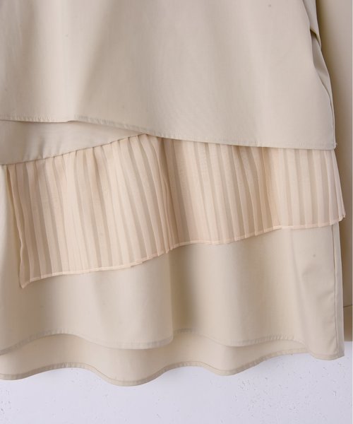 RAW FUDGE（ローファッジ）の「ポイントプリーツブラウス（シャツ/ブラウス・レディース・ブラック/ベージュ/オフホワイト・M）」の19枚目の写真