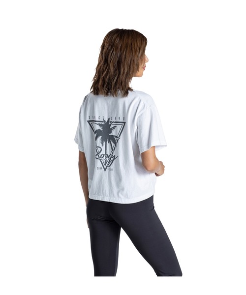 tシャツ SUN AND SURF S/S TEE /ロキシーバックプリントドロップショルダー速乾半袖Tシャツ レディース ROXY tシャツ SUN AND SURF S/S TEE /ロキシーバックプリント
