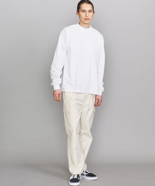 BEAUTY&YOUTH UNITED ARROWS（ビューティーアンドユースユナイテッドアローズ）の「＜MINE＞ USA 6.5 LS/カットソー（Tシャツ/カットソー・メンズ・ホワイト・MEDIUM/LARGE/X-LARGE/SMALL）」の4枚目の写真