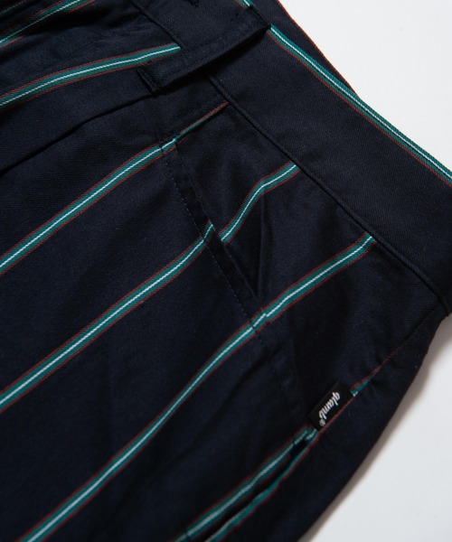 glamb（グラム）の「Stripe tapered slacks / ストライプ