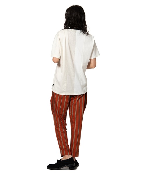 glamb（グラム）の「Stripe tapered slacks / ストライプ