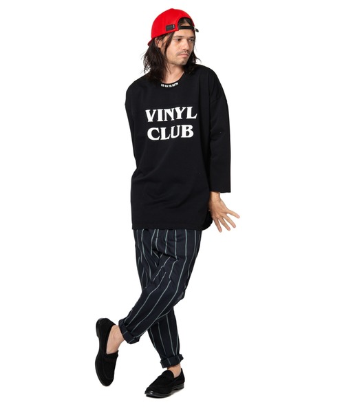 glamb（グラム）の「Stripe tapered slacks / ストライプ