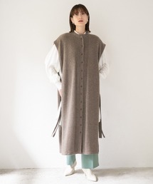 LOWRYS FARM | ニットボタンベストワンピース　895451(ワンピース)