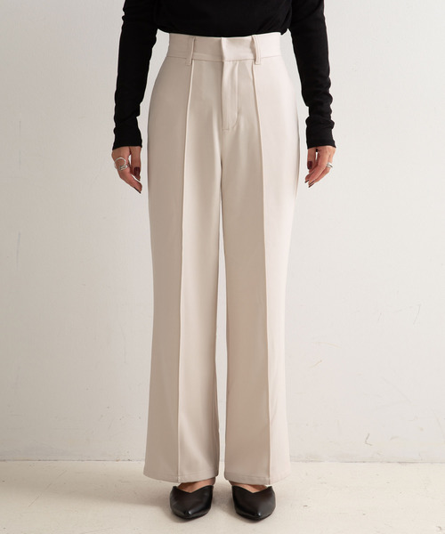 rectangle（レクタングル）の「センターシームワイドパンツ（その他パンツ・レディース・サンドベージュ/ブラック/ブラウン・SMALL/MEDIUM）」の8枚目の写真