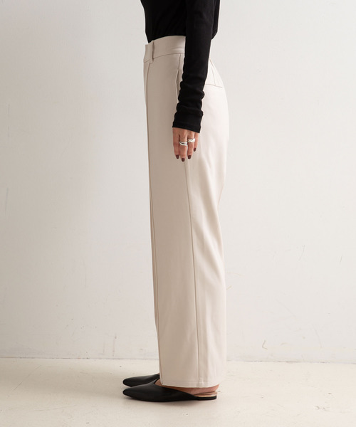 rectangle（レクタングル）の「センターシームワイドパンツ（その他パンツ・レディース・サンドベージュ/ブラック/ブラウン・SMALL/MEDIUM）」の10枚目の写真