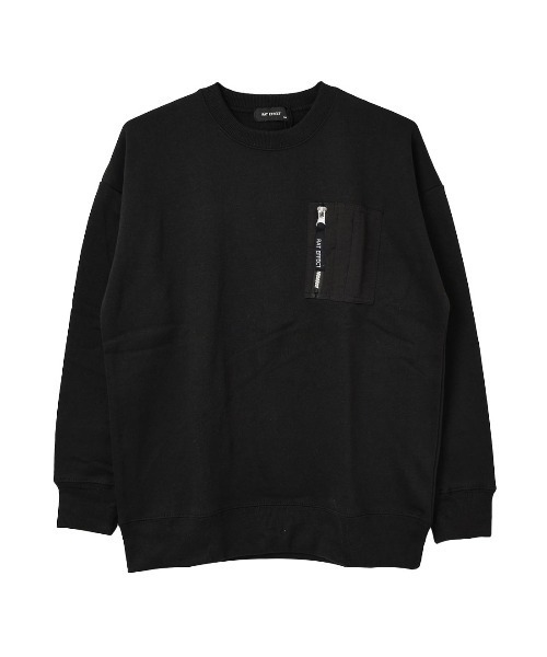 RAT EFFECT（ラットエフェクト）の「【裏起毛】MA-1ビッグトレーナー（スウェット・キッズ・チャコールグレー/ブラック/ベージュ/ブラウン/グレー/カーキ/ライトブルー・120/130/140/150/160/170）」の20枚目の写真