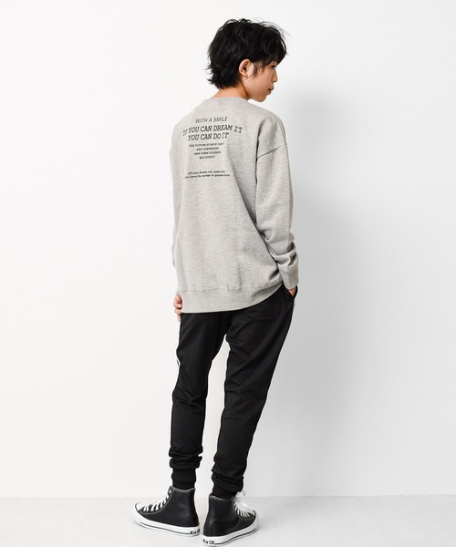 RAT EFFECT（ラットエフェクト）の「【裏起毛】MA-1ビッグトレーナー（スウェット・キッズ・チャコールグレー/ブラック/ベージュ/ブラウン/グレー/カーキ/ライトブルー・120/130/140/150/160/170）」の15枚目の写真