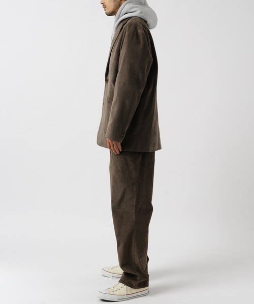 FREAK'S STORE ブラウン コーデュロイ ジャケット FREAK'S STORE/ワイドシルエット コーデュロイ セットアップ