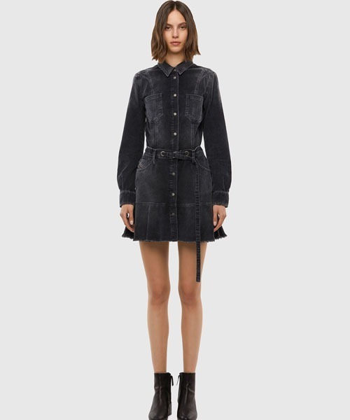 値下DIESELディーゼルワンピースコーディロイミニドレスレディースXS美品 DIESEL（ディーゼル）の「レディース ワンピース コーディロイ