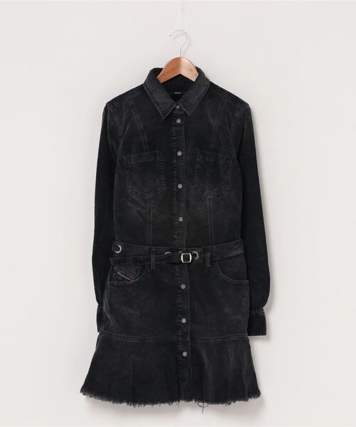 値下DIESELディーゼルワンピースコーディロイミニドレスレディースXS美品 DIESEL（ディーゼル）の「レディース ワンピース コーディロイ