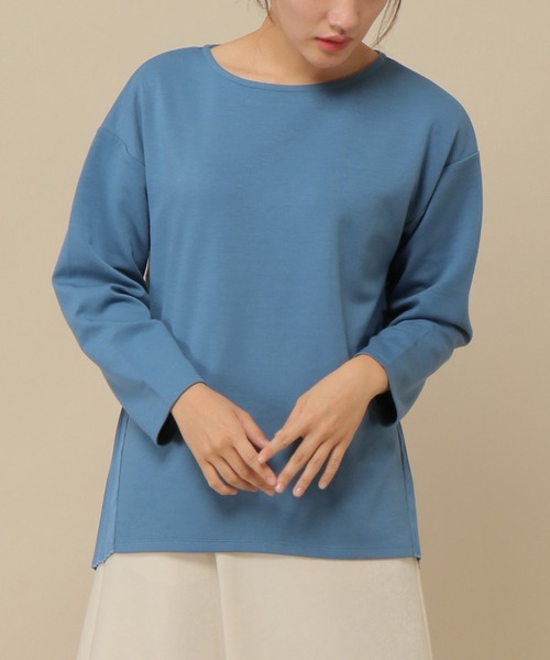 ikka(イッカ)の「バックプリーツプルオーバー(Tシャツ/カットソー・レディース・ベージュ/ブルー/グリーン/ブラック・M/L)」の2枚目の写真