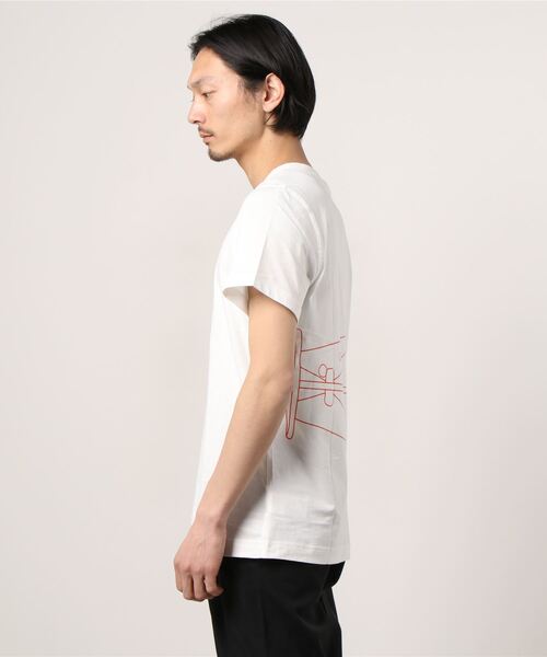 G-STAR（ジースター）の「CIRCLE OBJECT BACK GRAPHIC T-SHIRT（Tシャツ/カットソー・メンズ・ベージュ/オフホワイト/ダークブルー・SMALL/MEDIUM/LARGE/X-LARGE/X-SMALL/XX-SMALL）」の8枚目の写真