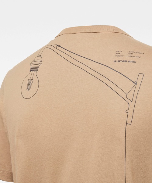 G-STAR（ジースター）の「CIRCLE OBJECT BACK GRAPHIC T-SHIRT（Tシャツ/カットソー・メンズ・ベージュ/オフホワイト/ダークブルー・SMALL/MEDIUM/LARGE/X-LARGE/X-SMALL/XX-SMALL）」の10枚目の写真