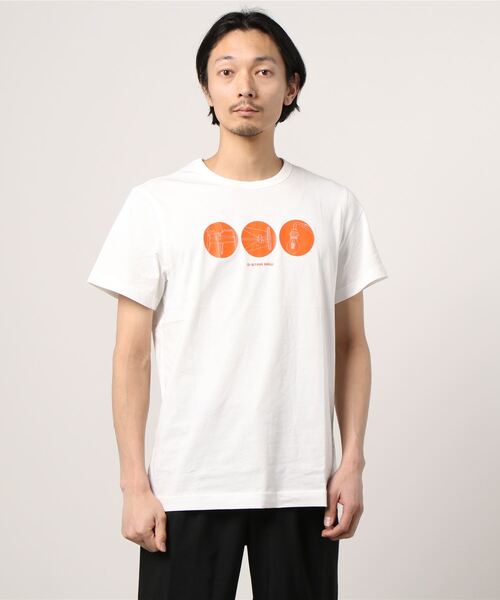 G-STAR（ジースター）の「CIRCLE OBJECT BACK GRAPHIC T-SHIRT（Tシャツ/カットソー・メンズ・ベージュ/オフホワイト/ダークブルー・SMALL/MEDIUM/LARGE/X-LARGE/X-SMALL/XX-SMALL）」の9枚目の写真