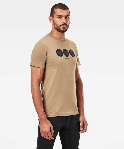 G-STAR（ジースター）の「CIRCLE OBJECT BACK GRAPHIC T-SHIRT（Tシャツ/カットソー・メンズ・ベージュ/オフホワイト/ダークブルー・SMALL/MEDIUM/LARGE/X-LARGE/X-SMALL/XX-SMALL）」の21枚目の写真