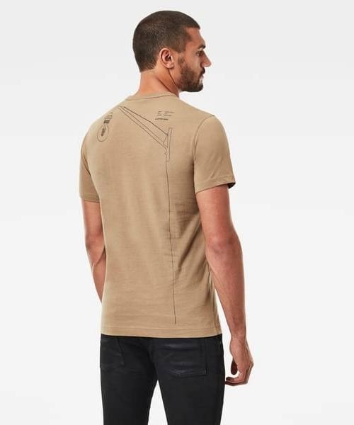 G-STAR（ジースター）の「CIRCLE OBJECT BACK GRAPHIC T-SHIRT（Tシャツ/カットソー・メンズ・ベージュ/オフホワイト/ダークブルー・SMALL/MEDIUM/LARGE/X-LARGE/X-SMALL/XX-SMALL）」の20枚目の写真