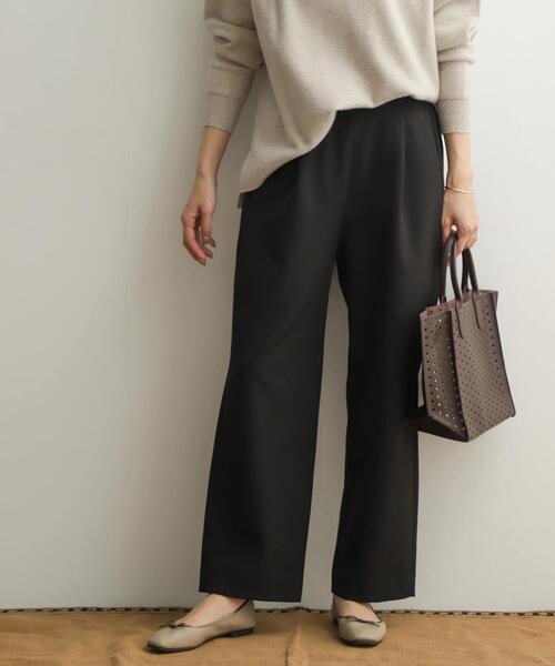 URBAN RESEARCH DOORS（アーバンリサーチドアーズ）の「ストレートイージーパンツ（その他パンツ・レディース・ブラウン/ブラック/ベージュ系その他・ONE）」の2枚目の写真