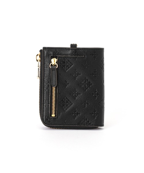 ラシット ミニウォレット　ブラック russet（ラシット）の「ミニウォレットポシェット(SO-314