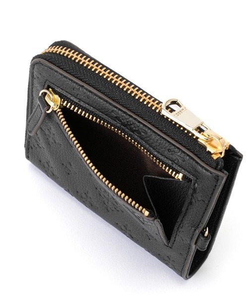 ラシット ミニウォレット　ブラック russet（ラシット）の「ミニウォレットポシェット(SO-314