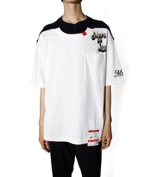 Maison MIHARA YASUHIRO | 【Maison MIHARA YASUHIRO】ヘンリーネックドッキンングTシャツ/Henry Neck Docking T-shirt(Tシャツ/カットソー)