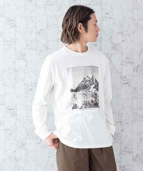 OUTDOOR PRODUCTS APPAREL(アウトドアプロダクツアパレル)の「DRY CAMPモチーフロンT ハイスペックシリーズ ワンポイント刺繍 バックプリント 速乾機能 ルーズシルエット/ビッグシルエット(Tシャツ/カットソー・メンズ・ホワイト/ホワイト系その他/カーキ/ネイビー/ベージュ/ベージュ系その他・MEDIUM/LARGE/X-LARGE)」の1枚目の写真