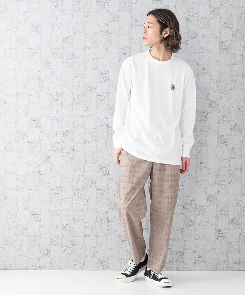 OUTDOOR PRODUCTS APPAREL(アウトドアプロダクツアパレル)の「DRY CAMPモチーフロンT ハイスペックシリーズ ワンポイント刺繍 バックプリント 速乾機能 ルーズシルエット/ビッグシルエット(Tシャツ/カットソー・メンズ・ホワイト/ホワイト系その他/カーキ/ネイビー/ベージュ/ベージュ系その他・MEDIUM/LARGE/X-LARGE)」の12枚目の写真
