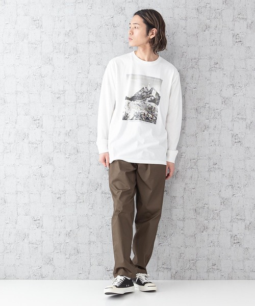 OUTDOOR PRODUCTS APPAREL(アウトドアプロダクツアパレル)の「DRY CAMPモチーフロンT ハイスペックシリーズ ワンポイント刺繍 バックプリント 速乾機能 ルーズシルエット/ビッグシルエット(Tシャツ/カットソー・メンズ・ホワイト/ホワイト系その他/カーキ/ネイビー/ベージュ/ベージュ系その他・MEDIUM/LARGE/X-LARGE)」の21枚目の写真