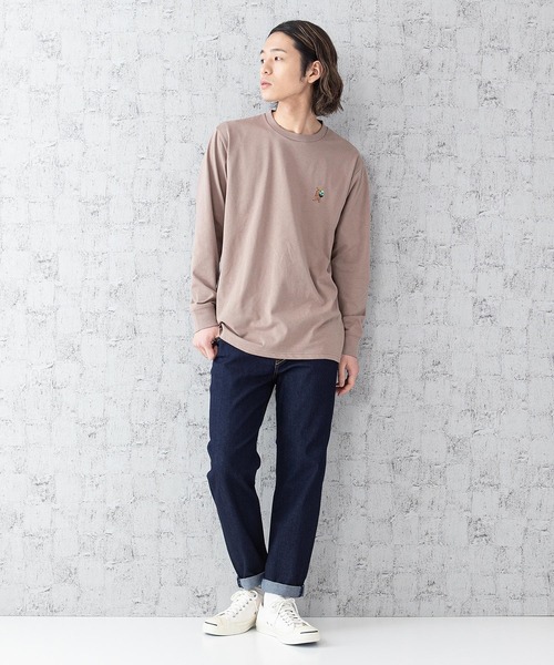 OUTDOOR PRODUCTS APPAREL(アウトドアプロダクツアパレル)の「DRY CAMPモチーフロンT ハイスペックシリーズ ワンポイント刺繍 バックプリント 速乾機能 ルーズシルエット/ビッグシルエット(Tシャツ/カットソー・メンズ・ホワイト/ホワイト系その他/カーキ/ネイビー/ベージュ/ベージュ系その他・MEDIUM/LARGE/X-LARGE)」の18枚目の写真