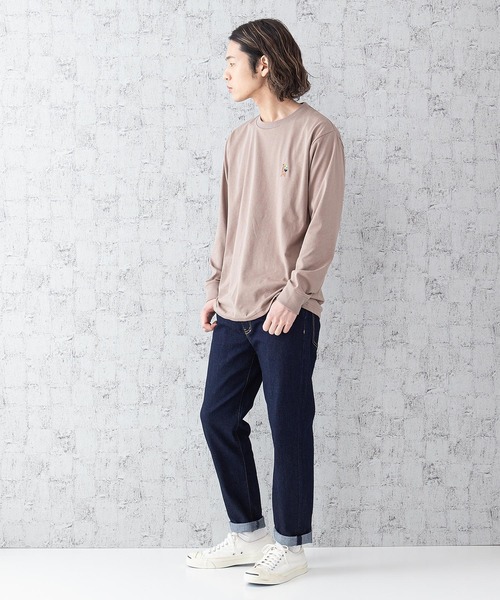 OUTDOOR PRODUCTS APPAREL(アウトドアプロダクツアパレル)の「DRY CAMPモチーフロンT ハイスペックシリーズ ワンポイント刺繍 バックプリント 速乾機能 ルーズシルエット/ビッグシルエット(Tシャツ/カットソー・メンズ・ホワイト/ホワイト系その他/カーキ/ネイビー/ベージュ/ベージュ系その他・MEDIUM/LARGE/X-LARGE)」の8枚目の写真
