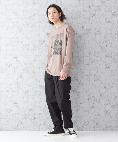 OUTDOOR PRODUCTS APPAREL(アウトドアプロダクツアパレル)の「DRY CAMPモチーフロンT ハイスペックシリーズ ワンポイント刺繍 バックプリント 速乾機能 ルーズシルエット/ビッグシルエット(Tシャツ/カットソー・メンズ・ホワイト/ホワイト系その他/カーキ/ネイビー/ベージュ/ベージュ系その他・MEDIUM/LARGE/X-LARGE)」の22枚目の写真