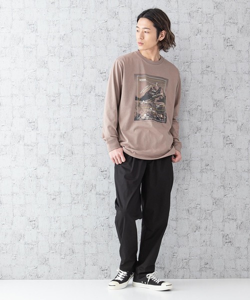 OUTDOOR PRODUCTS APPAREL(アウトドアプロダクツアパレル)の「DRY CAMPモチーフロンT ハイスペックシリーズ ワンポイント刺繍 バックプリント 速乾機能 ルーズシルエット/ビッグシルエット(Tシャツ/カットソー・メンズ・ホワイト/ホワイト系その他/カーキ/ネイビー/ベージュ/ベージュ系その他・MEDIUM/LARGE/X-LARGE)」の14枚目の写真