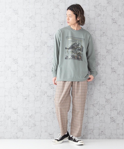OUTDOOR PRODUCTS APPAREL(アウトドアプロダクツアパレル)の「DRY CAMPモチーフロンT ハイスペックシリーズ ワンポイント刺繍 バックプリント 速乾機能 ルーズシルエット/ビッグシルエット(Tシャツ/カットソー・メンズ・ホワイト/ホワイト系その他/カーキ/ネイビー/ベージュ/ベージュ系その他・MEDIUM/LARGE/X-LARGE)」の19枚目の写真