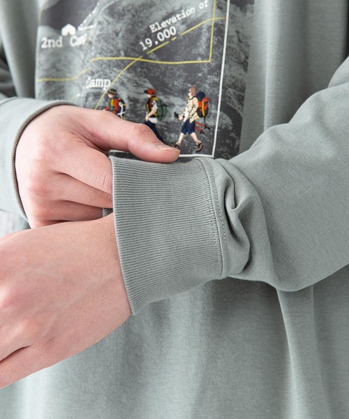OUTDOOR PRODUCTS APPAREL(アウトドアプロダクツアパレル)の「DRY CAMPモチーフロンT ハイスペックシリーズ ワンポイント刺繍 バックプリント 速乾機能 ルーズシルエット/ビッグシルエット(Tシャツ/カットソー・メンズ・ホワイト/ホワイト系その他/カーキ/ネイビー/ベージュ/ベージュ系その他・MEDIUM/LARGE/X-LARGE)」の11枚目の写真