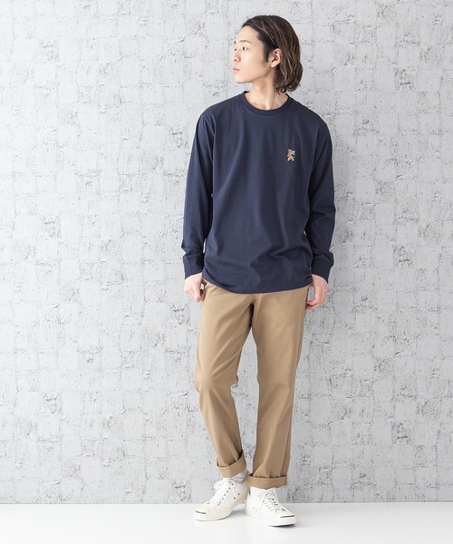 OUTDOOR PRODUCTS APPAREL(アウトドアプロダクツアパレル)の「DRY CAMPモチーフロンT ハイスペックシリーズ ワンポイント刺繍 バックプリント 速乾機能 ルーズシルエット/ビッグシルエット(Tシャツ/カットソー・メンズ・ホワイト/ホワイト系その他/カーキ/ネイビー/ベージュ/ベージュ系その他・MEDIUM/LARGE/X-LARGE)」の10枚目の写真