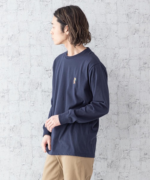 OUTDOOR PRODUCTS APPAREL(アウトドアプロダクツアパレル)の「DRY CAMPモチーフロンT ハイスペックシリーズ ワンポイント刺繍 バックプリント 速乾機能 ルーズシルエット/ビッグシルエット(Tシャツ/カットソー・メンズ・ホワイト/ホワイト系その他/カーキ/ネイビー/ベージュ/ベージュ系その他・MEDIUM/LARGE/X-LARGE)」の20枚目の写真