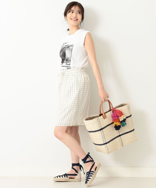 BEAMS LIGHTS(ビームスライツ)の「GOOD ROCK SPEED / ROBERTA C ノースリーブ カットソー(タンクトップ・レディース・ホワイト・ONE SIZE)」の4枚目の写真