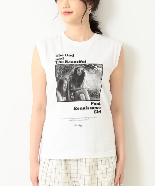 BEAMS LIGHTS(ビームスライツ)の「GOOD ROCK SPEED / ROBERTA C ノースリーブ カットソー(タンクトップ・レディース・ホワイト・ONE SIZE)」の10枚目の写真