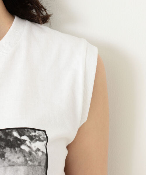 BEAMS LIGHTS(ビームスライツ)の「GOOD ROCK SPEED / ROBERTA C ノースリーブ カットソー(タンクトップ・レディース・ホワイト・ONE SIZE)」の9枚目の写真