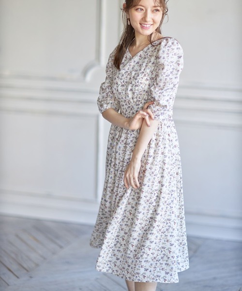新品◆TOCCA フラワー　プリント　ワンピース　サイズ2 希少・00サイズ♡】TOCCA トッカ 総刺繍 小花柄 フラワー