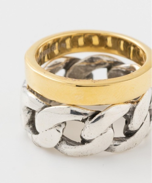 IOSSELLIANI(イオッセリアーニ)の「Iosselliani/CLASSIC COLLECTION Chain 2連リング(リング・レディース・ゴールド系その他・7/5/9/10)」の3枚目の写真